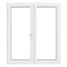 Crystal  White Triple-Glazed uPVC French Door Set 2090mm x 1790mm
