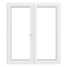 Crystal  White Triple-Glazed uPVC French Door Set 2090mm x 1790mm