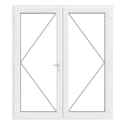 Crystal  White Double-Glazed uPVC French Door Set 2055mm x 1690mm