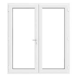 Crystal  White Double-Glazed uPVC French Door Set 2055mm x 1690mm