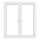 Crystal  White Double-Glazed uPVC French Door Set 2055mm x 1690mm