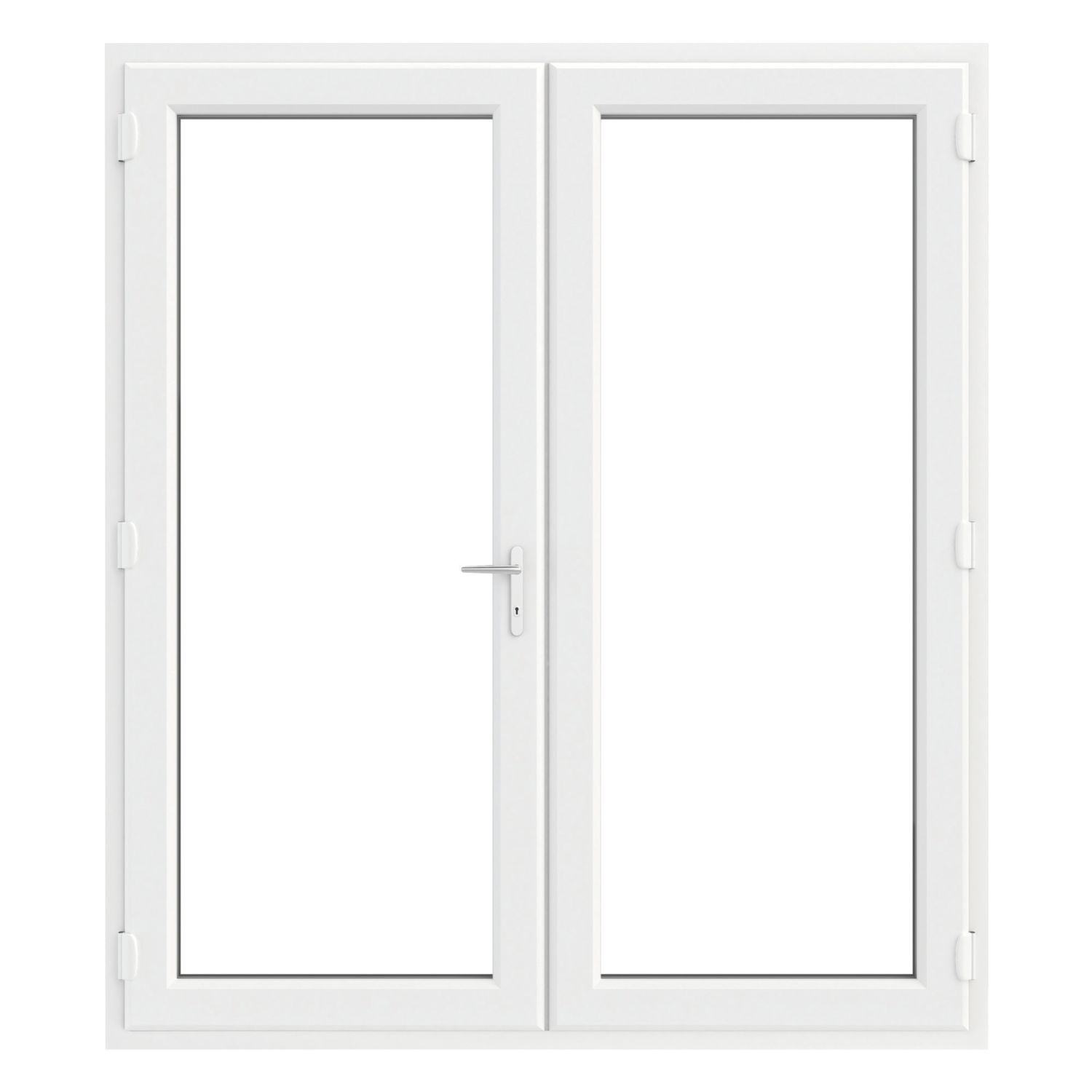 Crystal White Double-Glazed uPVC French Door Set 2055mm x 1690mm (221JP)