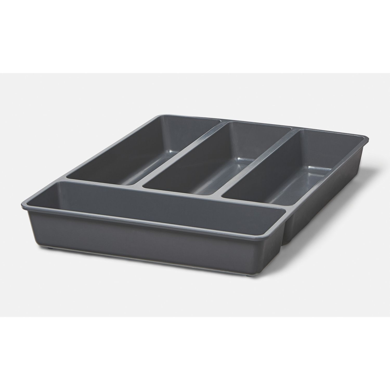 Essentials Nitaki Plastic Cutlery Tray 314mm x 424mm Grey (221PY)
