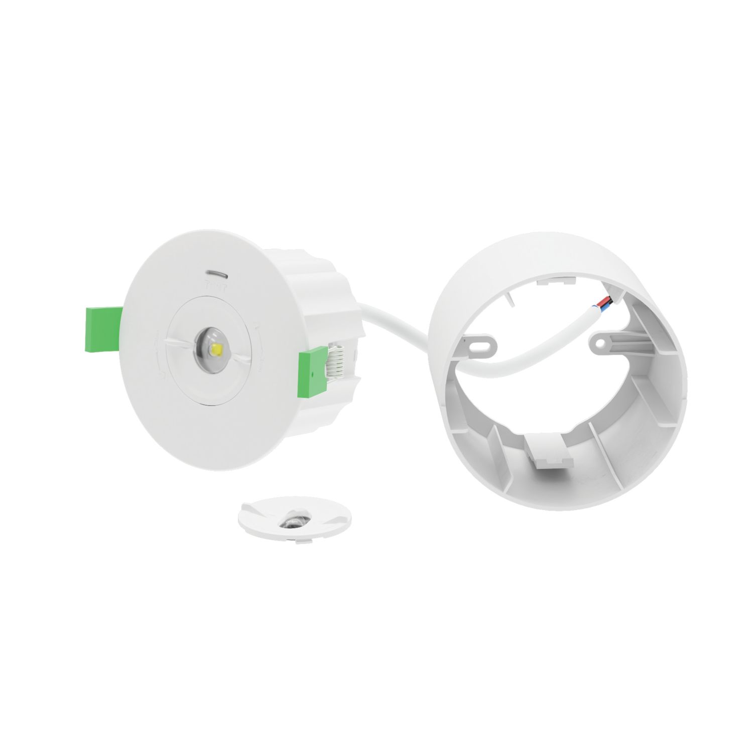 Lexco LXEL05-RCM Fixed Recessed Non-Maintained Emergency LED Downlight White 1.6W 300lm 104mm (221RE)