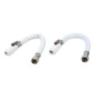 JG Speedfit Push-Fit Union Nuts with Service Valve 15mm x 1/2" x 300mm 2 Pack