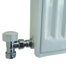 Thomas Dudley Ltd 15mm Compression x 1/2" BSP Male 54mm Chrome Radiator Tail  2 Pack