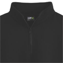 Pro RTX  1/4 Neck Zip Sweatshirt Black 2X Large 48 / 50" Chest