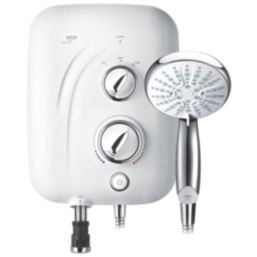 Mira Elite SE White/Chrome 9.8kW  Silent Pumped Electric Shower