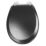 Croydex Lene Soft-Close with Quick-Release Toilet Seat Moulded Wood Black