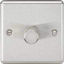 Knightsbridge  1-Gang 2-Way LED Intelligent Dimmer Switch  Brushed Chrome