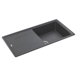 Franke Titan 1 Bowl Composite Kitchen Sink Graphite Reversible 970mm x 500mm