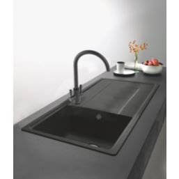 Franke Titan 1 Bowl Composite Kitchen Sink Graphite Reversible 970mm x 500mm