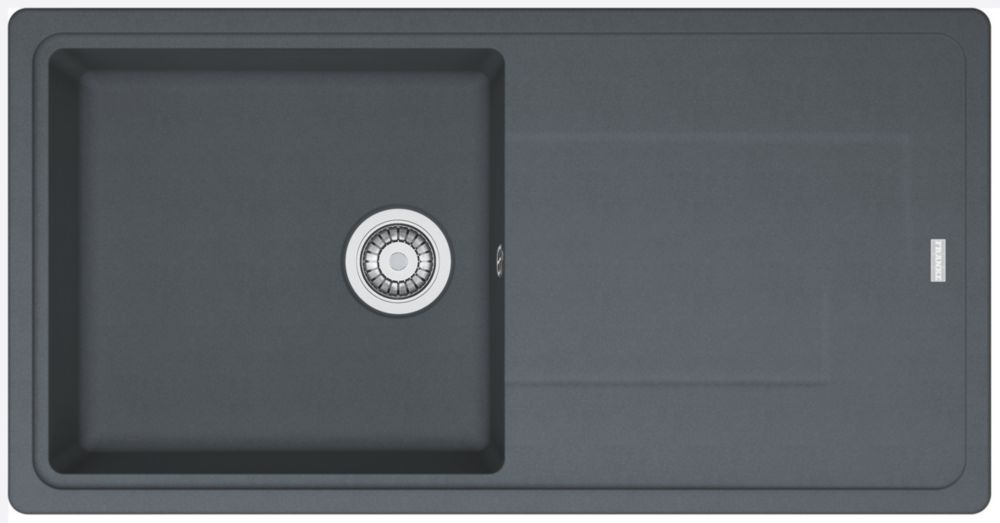 Franke Titan 1 Bowl Composite Kitchen Sink Graphite Reversible 970mm x