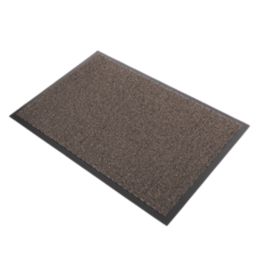 COBA Vyna-Plush Entrance Mat Black/Brown 1.5m x 0.9m x 7mm
