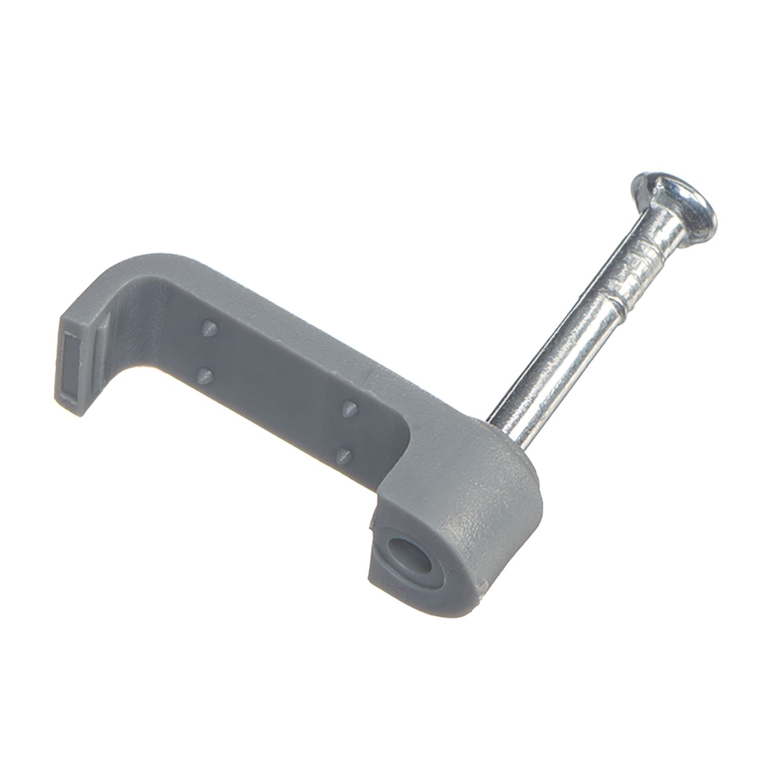 Vimark Grey Flat Double Cable Clips 1.5mm 100 Pack (222VT)