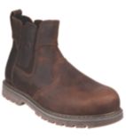 Amblers Safety Men's FS225 Waterproof Chelsea Safety Boots - Steel Toe, Goodyear Welt, UK 9 / EU 43, Brown