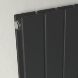 Ximax Oceanus Duplex 1800mm x 445mm 4024BTU Black Vertical Designer Radiator