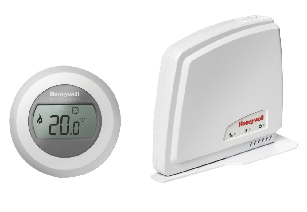 Honeywell Home Wireless Heating u0026 Hot Water Single Zone Thermostat Mobile  Compatible White - Screwfix