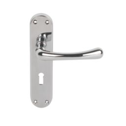 Serozzetta Ibra Door Handle Pair Polished Chrome