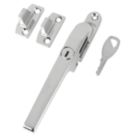 Smith & Locke Left or Right-Handed Modern Locking Casement Fastener Polished Chrome