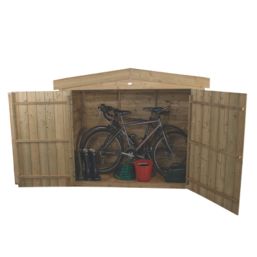 Forest  6' x 2' 6" (Nominal) Apex Overlap Timber Garden Storage Box