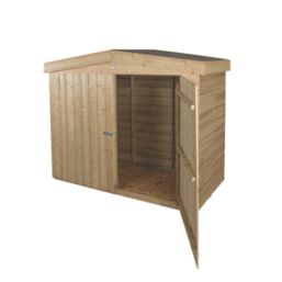 Forest  6' x 2' 6" (Nominal) Apex Overlap Timber Garden Storage Box
