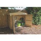 Forest  6' x 2' 6" (Nominal) Apex Overlap Timber Garden Storage Box