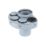 FloPlast  Push-Fit 4-Boss Single Socket Waste Manifold Grey 110mm