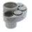 FloPlast  Push-Fit 4-Boss Single Socket Waste Manifold Grey 110mm