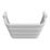 Flomasta U-Shape 1140mm x 500mm 2184BTU White Vertical Designer Radiator