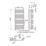Flomasta U-Shape 1140mm x 500mm 2184BTU White Vertical Designer Radiator