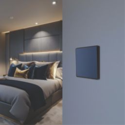 British General Evolve 20A 16AX 1-Gang Intermediate Light Switch Blue