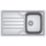 Franke Flash 1 Bowl Stainless Steel Inset Sink with Reversible Drainer  860mm x 500mm