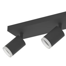 Eglo Melitello-Z LED Smart Colour Changing Spotlight Black 3.7W 2200lm