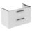 Ideal Standard i.life B Wall Hung Vanity Unit with Black Handles & Basin Matt White 1000mm x 505mm x 630mm