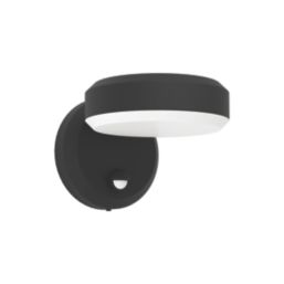 Eglo Fornaci Outdoor LED Wall Light With PIR Sensor Black 3.6W 960lm