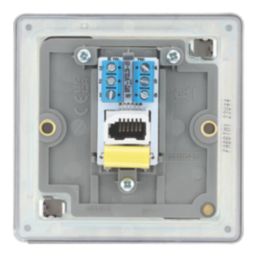 LAP  1-Gang Master Telephone Socket Antique Brass with Colour-Matched Inserts