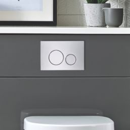 Circuit Dual-Flush Flushing Plate Chrome