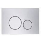 Circuit Dual-Flush Flushing Plate Chrome