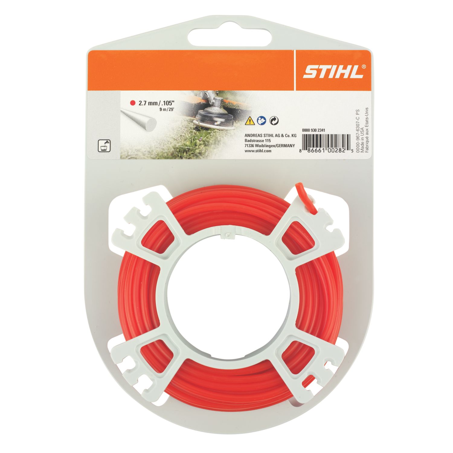 STIHL Round Mowing Line 2.7mm x 9m (223VP)