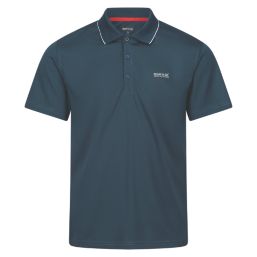 Regatta Maverik V  Polo Shirt MoonLt Denim Small 38" Chest