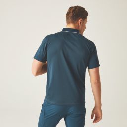 Regatta Maverik V  Polo Shirt MoonLt Denim Small 38" Chest