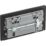 British General Evolve 13A 2-Gang SP Switched Socket + 3A 45W 2-Outlet Type A & C USB Charger Matt Black with Black Inserts