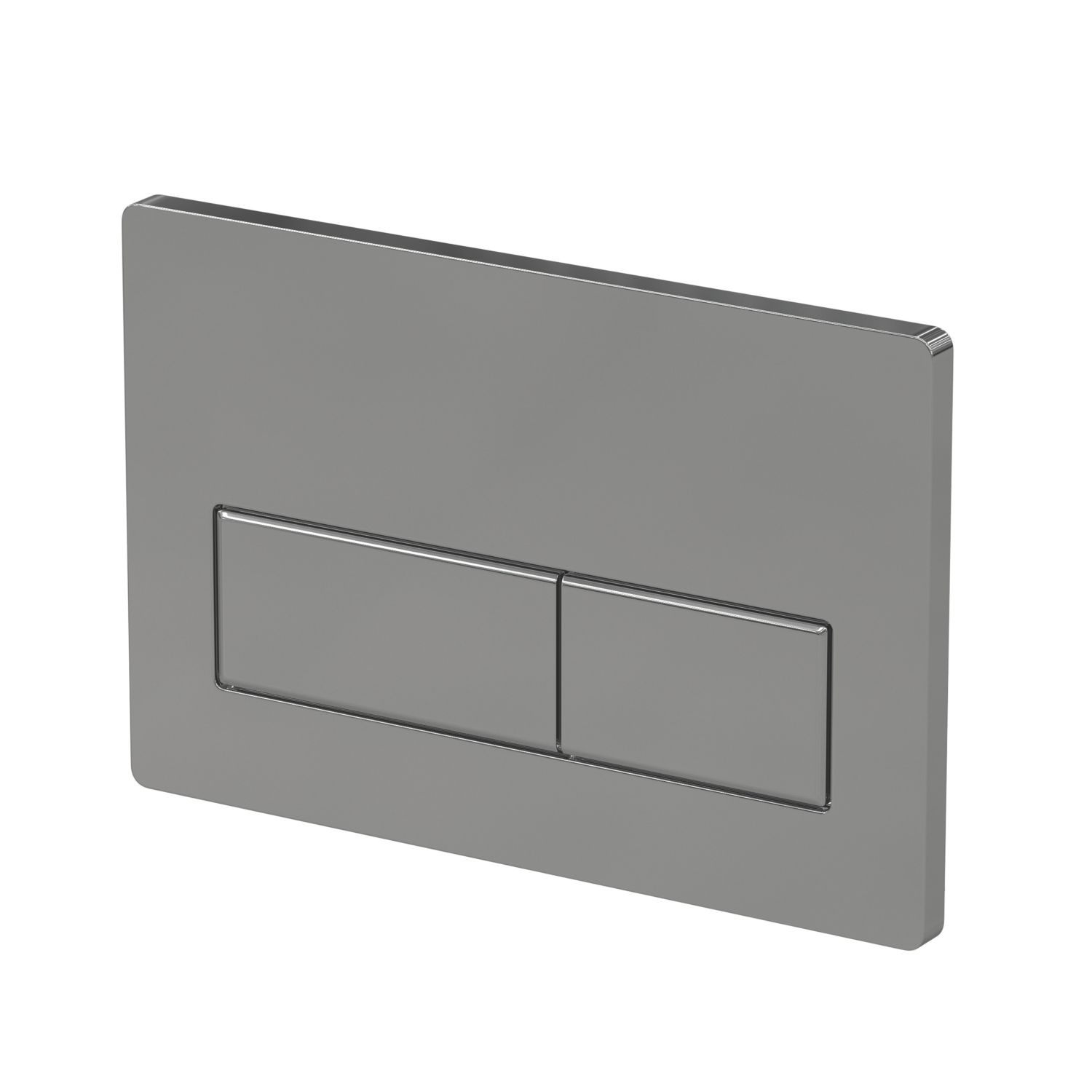 Dual Water-Saving Low Volume Flush Rectangular Flushing Plate Chrome (224AE)