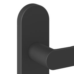 Cooke & Lewis Maugan Lever on Backplate Door Handles Pair Matt Black