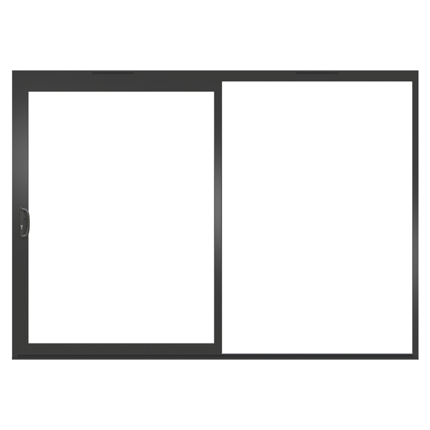 Green & Taylor Left-Handed Black Metal Sliding Patio Door 2090mm x 2990mm (224CT)