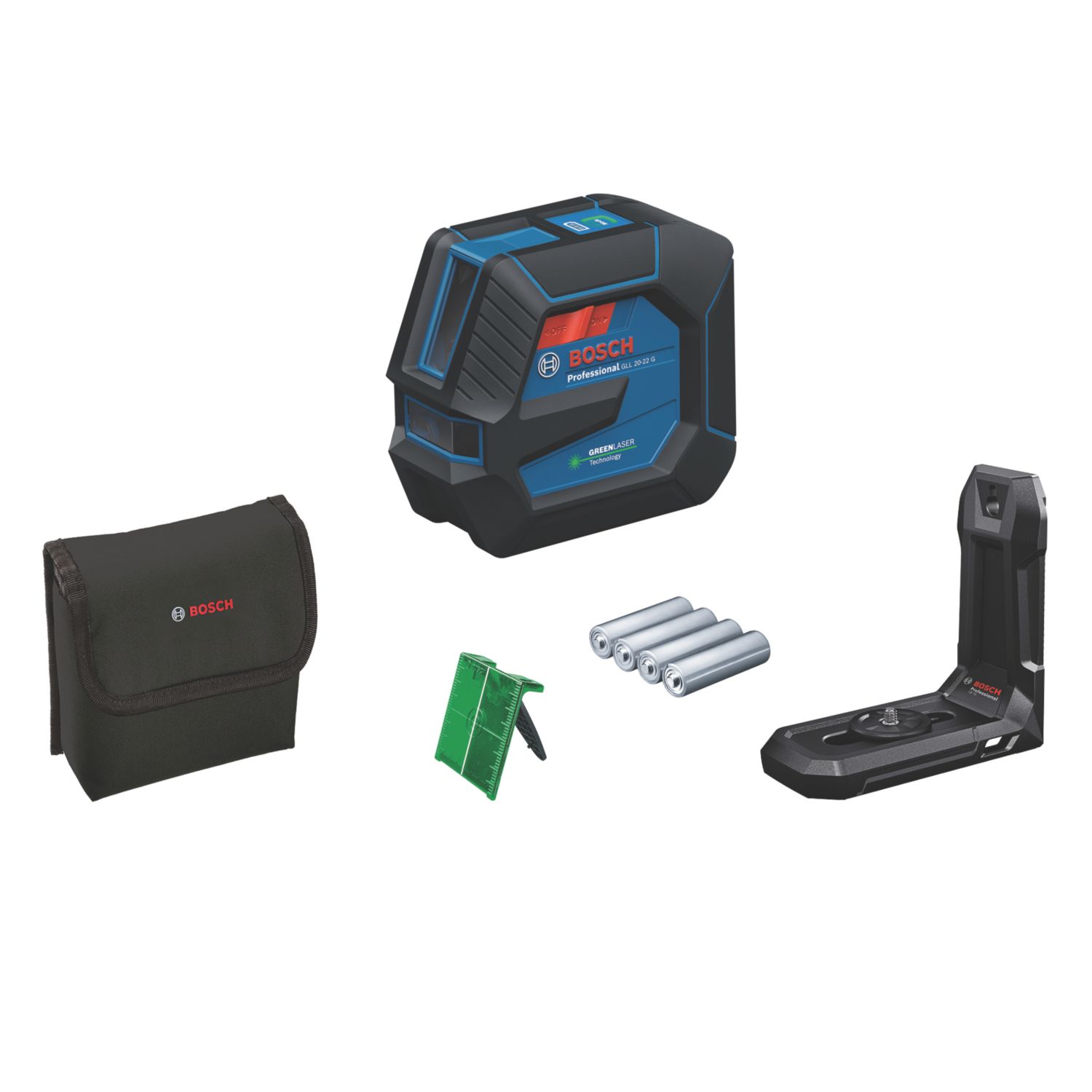 Bosch GLL 20-22 G Green Self-Levelling Multi-Line Line Laser (224EY)