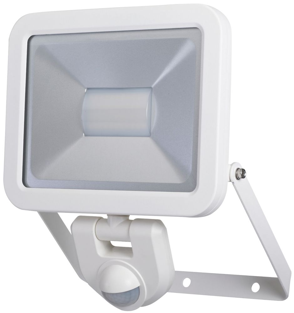 LAP Weyburn LED PIR Floodlight White 30W Cool White | PIR Floodlights ...