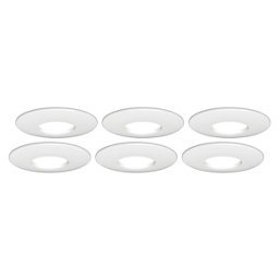 4lite  Fixed  Fire Rated LED Smart Downlight White 5W 440lm 6 Pack