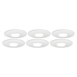4lite  Fixed  Fire Rated LED Smart Downlights White 5W 440lm 6 Pack